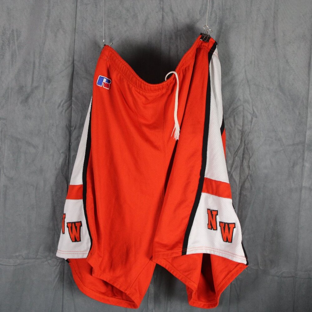 Vintage Basketball Short - Orange NW by Russell Athletic - Men's Size 38